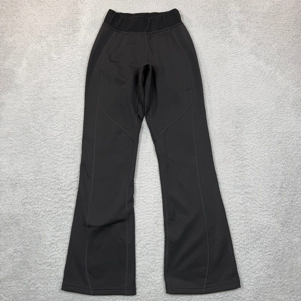 Klim Womens Black Fleece Lined Base Layer Pants Bootcut XS Activewear Thermal